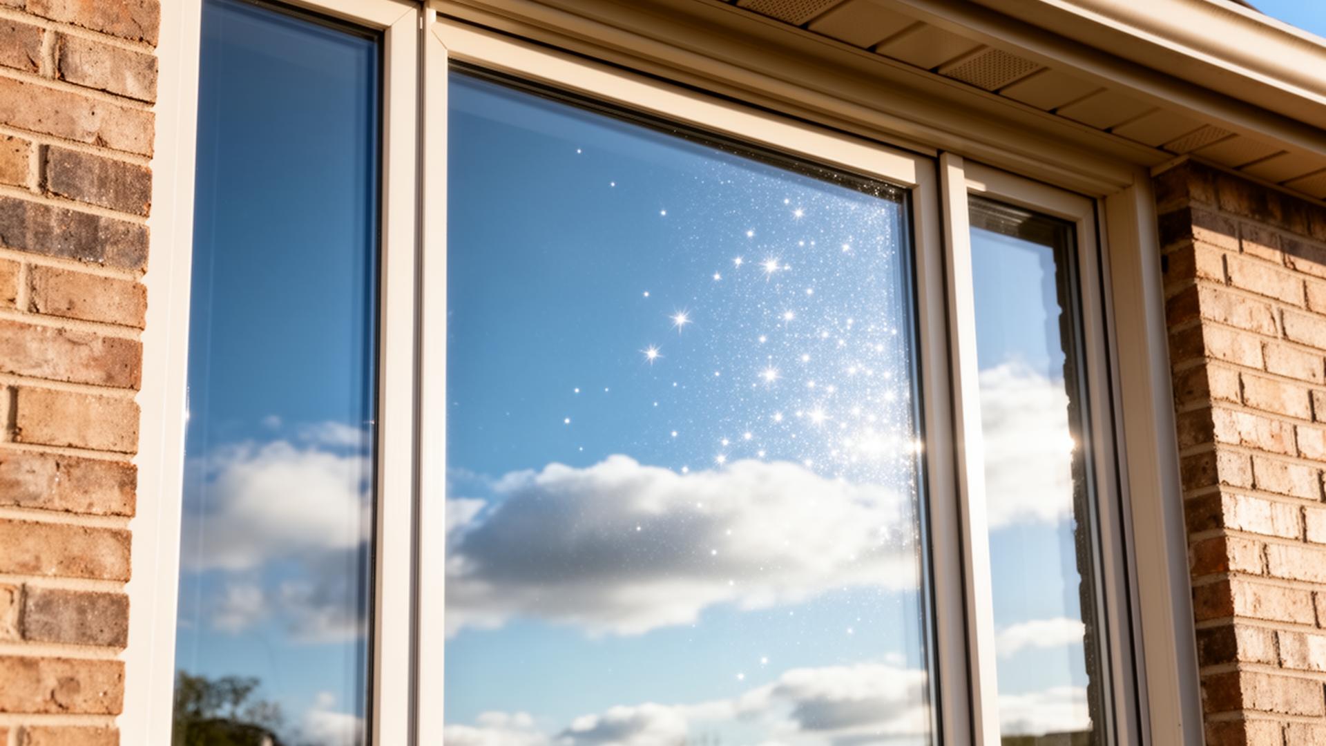 Window after professional cleaning β crystal clear glass
